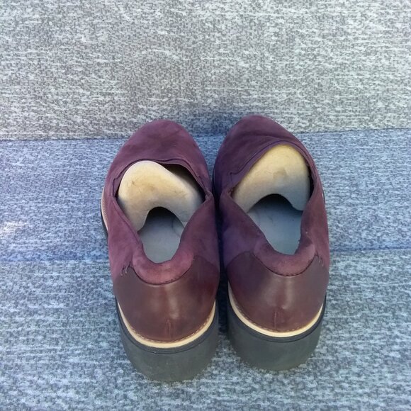 Clarks Women's Shoes 8,5 Puprle Plum Platform Wedge Fall "Sharon Dolly" - Picture 8 of 11